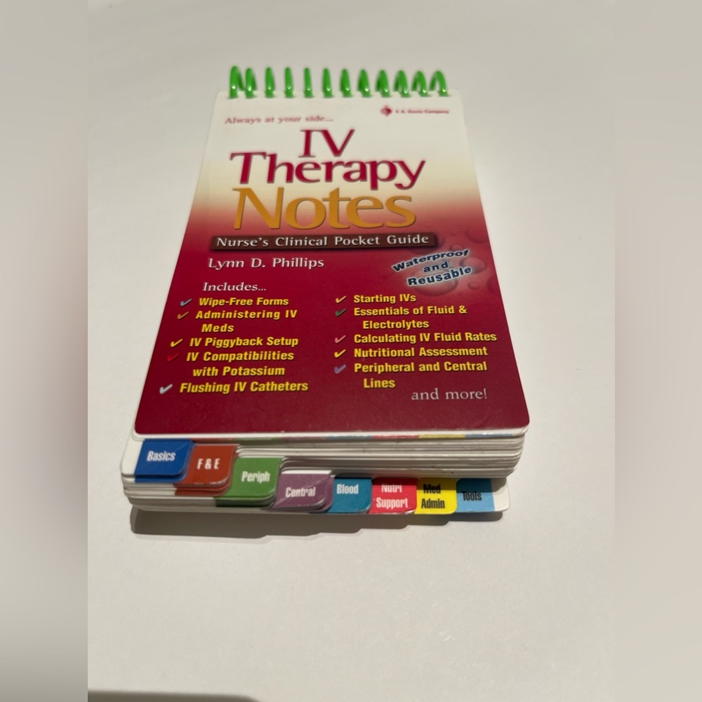 IV Therapy Notes: Nurse’s Clinical Pocket Guide - Picture 5 of 12
